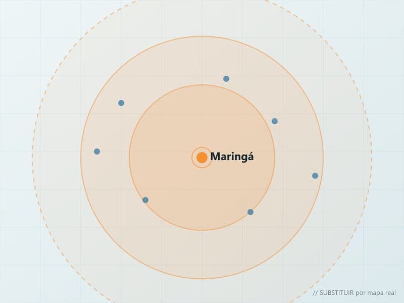 Área de cobertura R.Energy - Maringá e região
